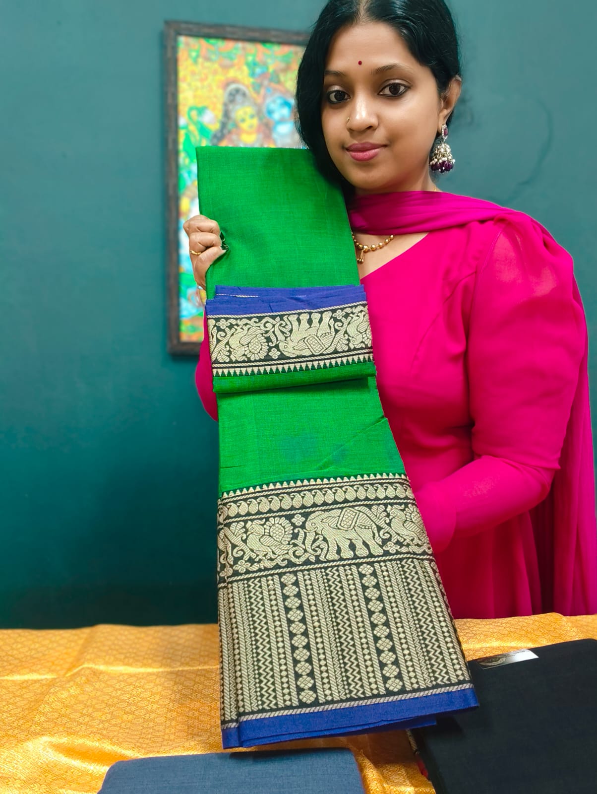 Narayanpet Mercerised cotton saree