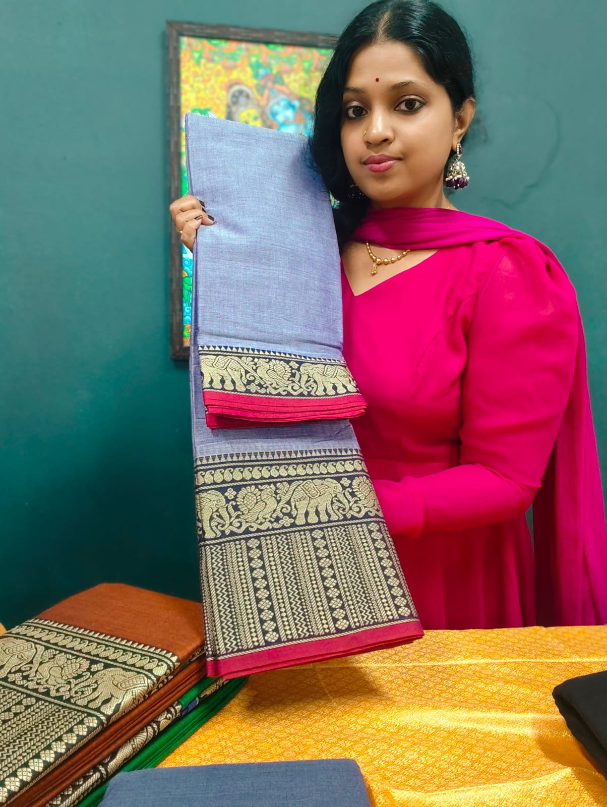 Narayanpet Mercerised cotton saree