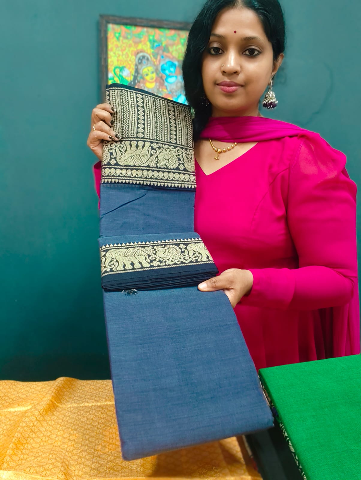 Narayanpet Mercerised cotton saree