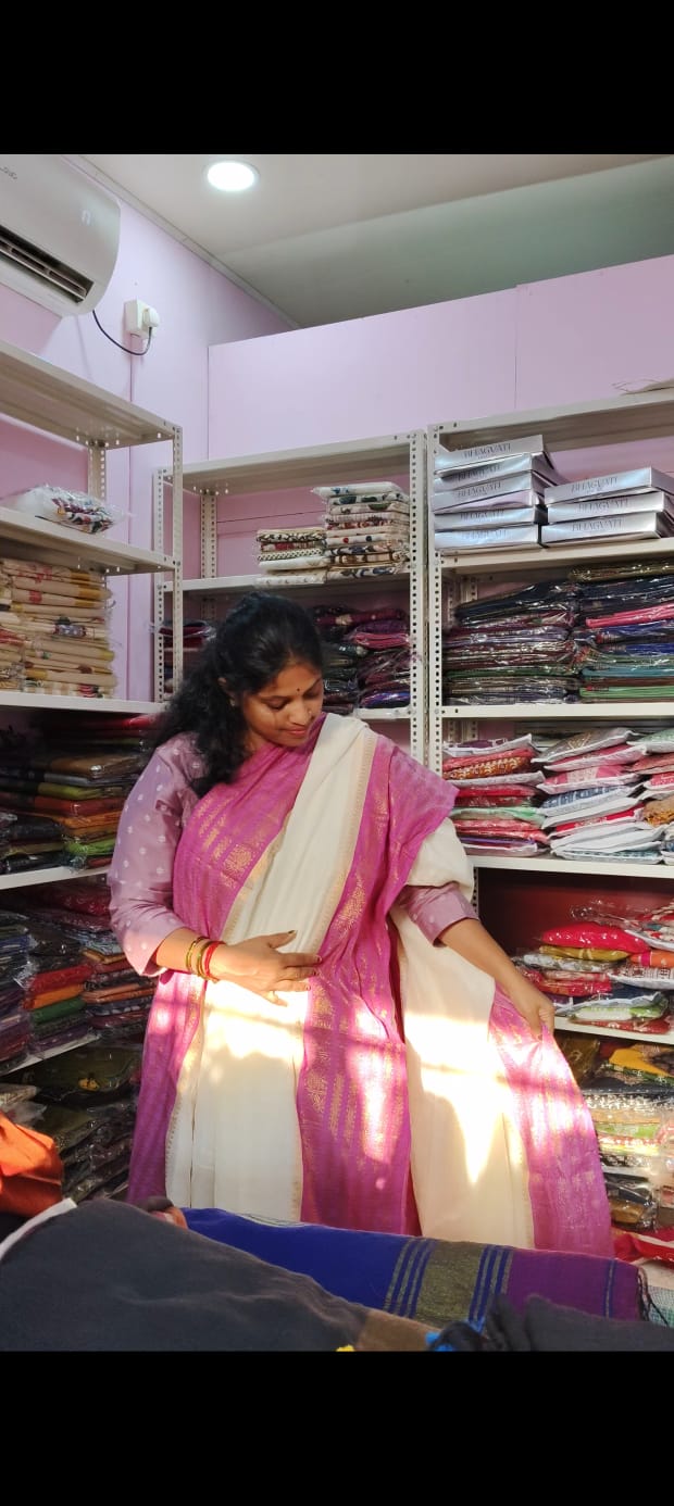 Mull cotton saree